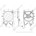Motor del ventilador de refrigeración del radiador 12v para OPEL CORSA